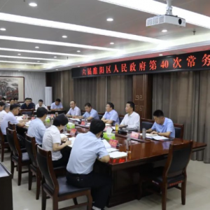 区长李长东主持召开六届区政府第40次常务会议